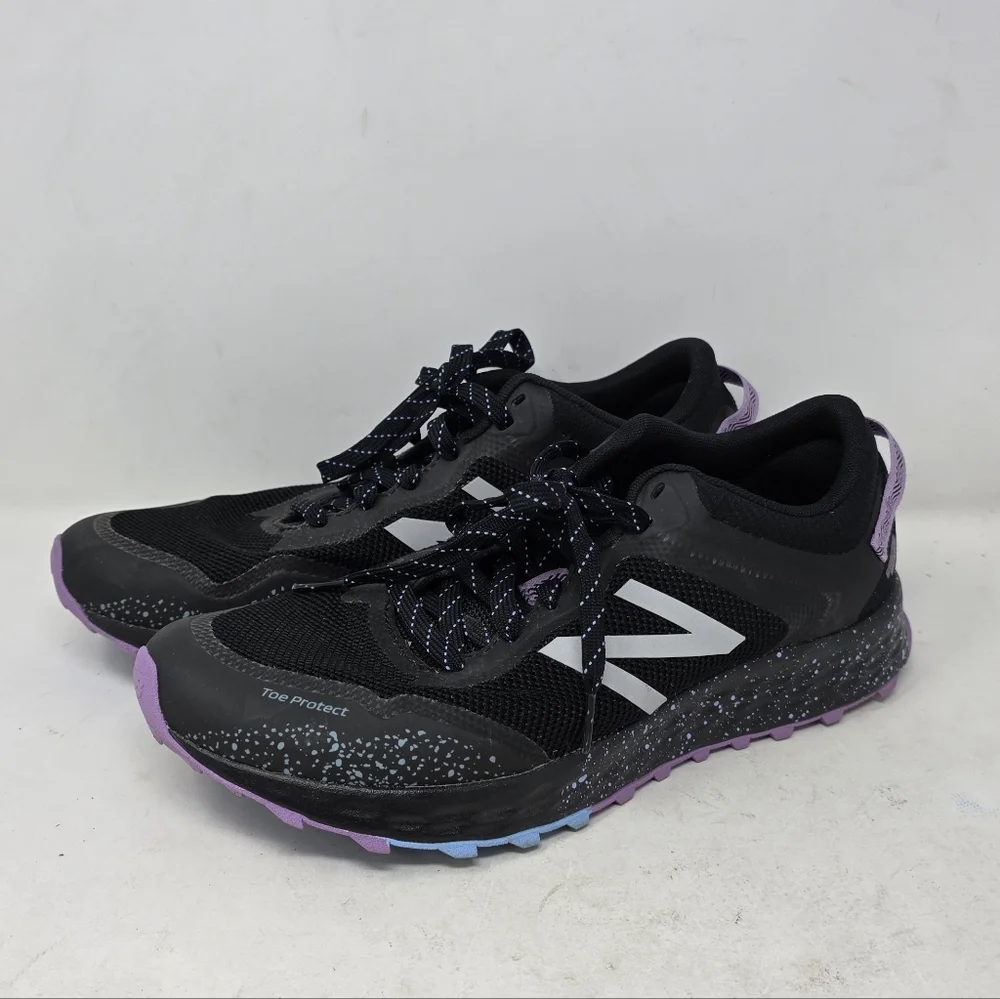 New Balance Tarisk1 Black and Purple Athletic Shoes Women's Size 11